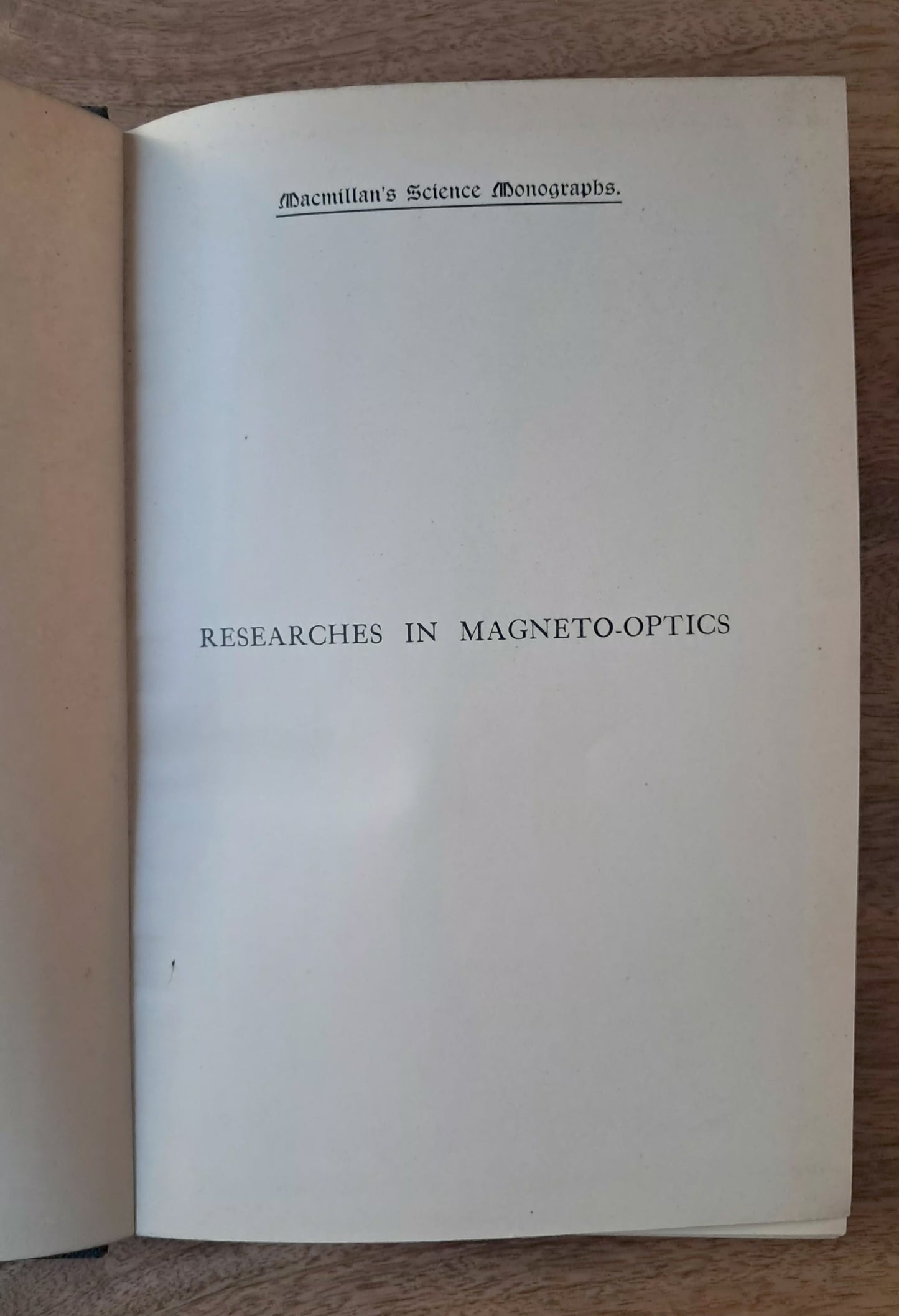 Pieter Zeeman – Researches in Magneto-Optics (1913) First Edition | Nobel Prize Physics