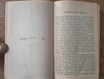 John Stuart Mill – Utilitarianism, Liberty & Representative Government | First Edition, Second Impression (1912)