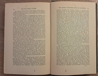 1909 First Edition J.A. Hobson – The Industrial System | Classic Political Economy