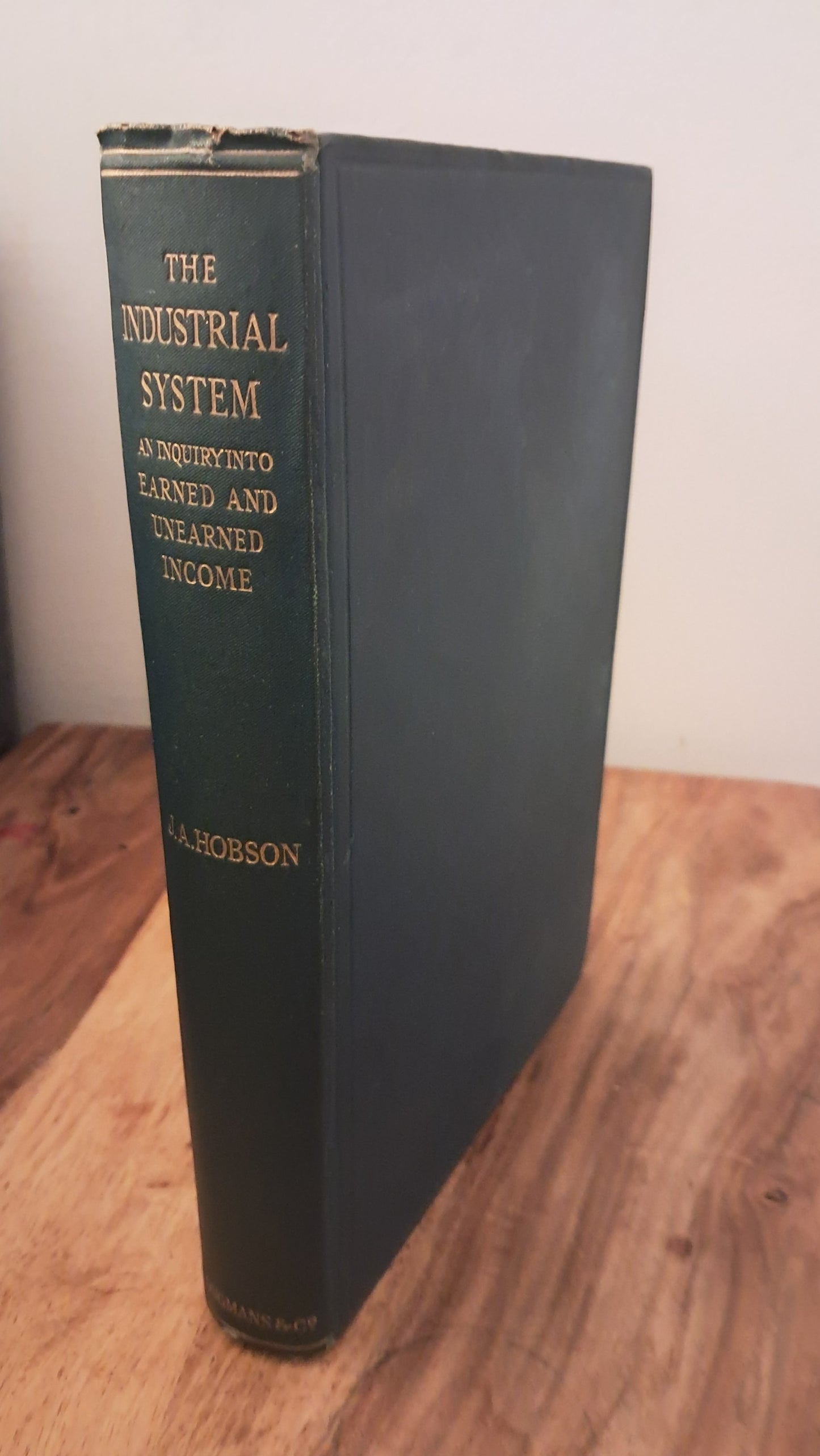 1909 First Edition J.A. Hobson – The Industrial System | Classic Political Economy