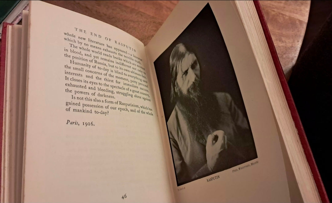 Prince Felix Yusupov. Rasputin: His Malignant Influence and His Assassination. Signed Presentation Copy, Paris 1929.